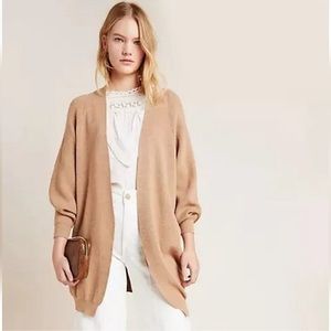Anthropologie Akemi + Kin Petra Dolman Sleeve
Cocoon Ribbed Sweater Camel Tan OS
